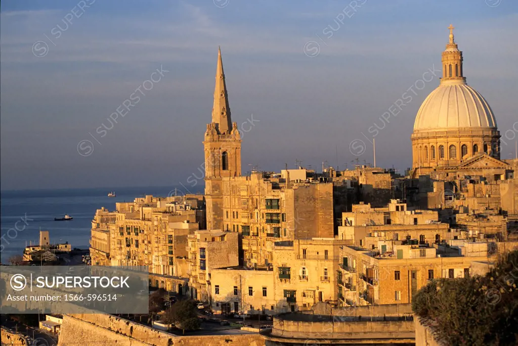 St Paul´s Pro-Cathedral and Basilica Our Lady of Mount Carmel, Valletta, Malta, Mediterranean Sea, Europe