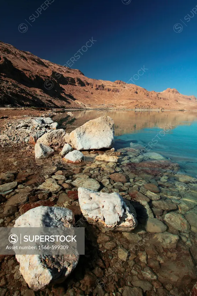 Israel  The Dead Sea near Ein Bokok