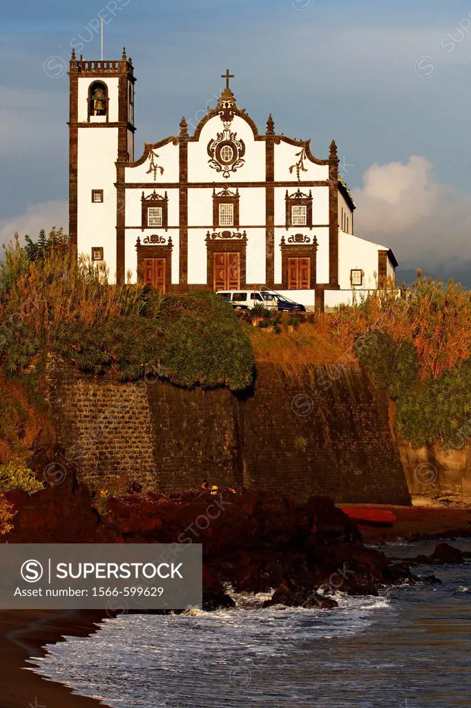 Church and Beach / Sao Roque / Sao Miguel Island / Azores / Portugal