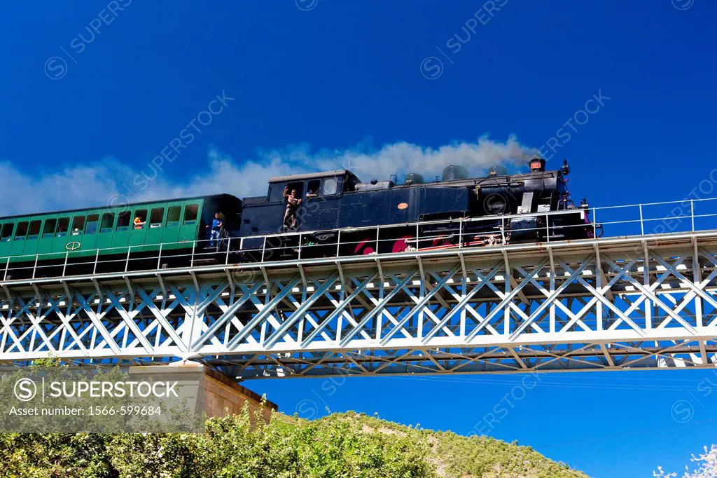 steam train in Douro Valley, Portugal