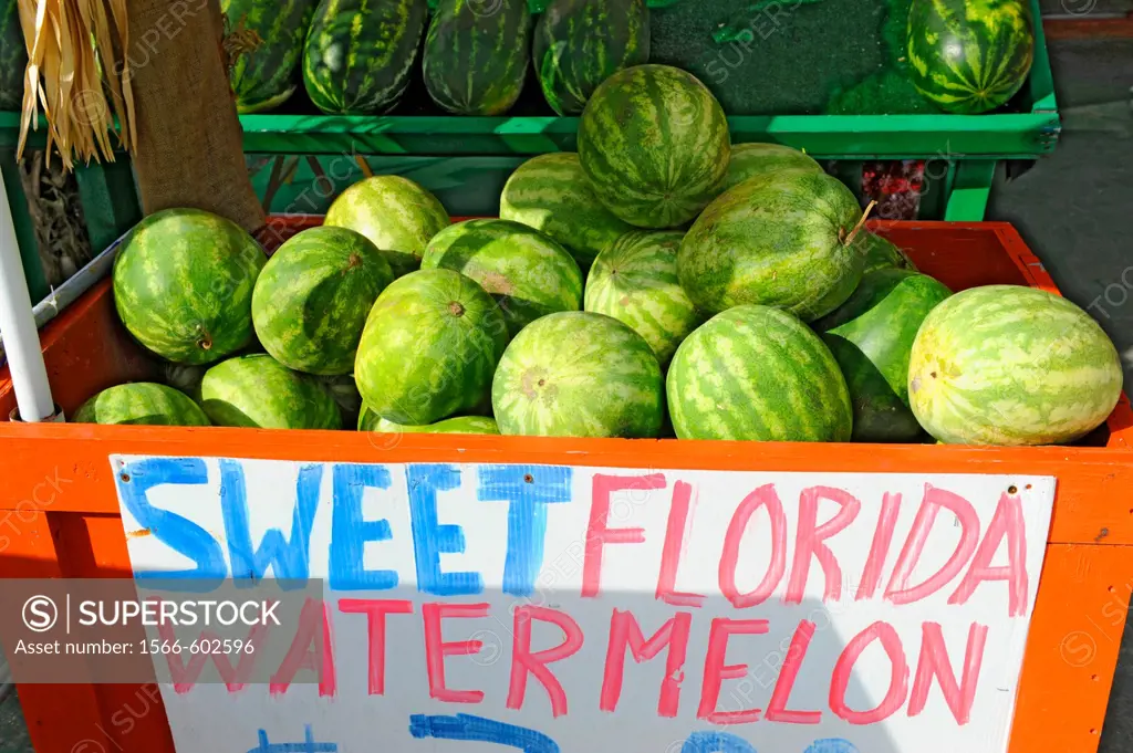 Roadside fruit and vegetable stand Palmetto Florida