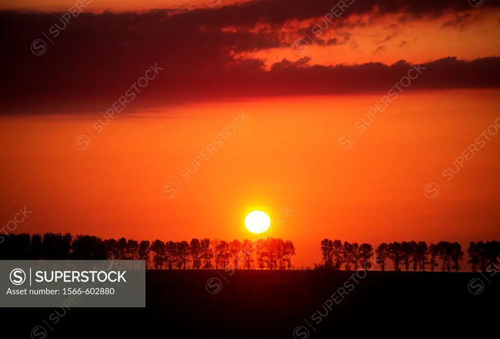 Sunset in Mont Saint Michel, Manche Department, Basse-Normandie region, Normandy, France, Europe.