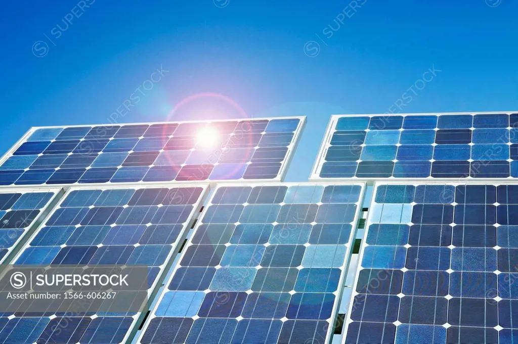 Solar panels. Lleida, Catalonia, Spain