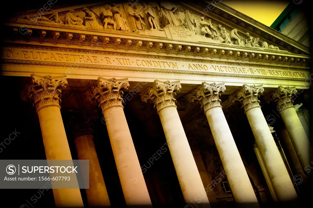 London City, UK, Old Stock Exchange Market