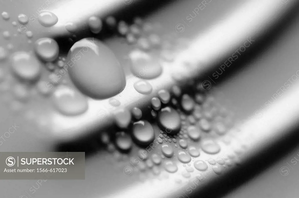 Condensed water droplets