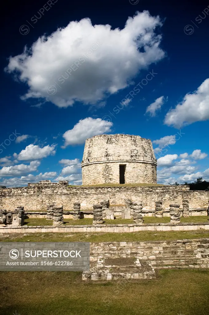 Archaeological site Mayapán, Yucatan, Mexico