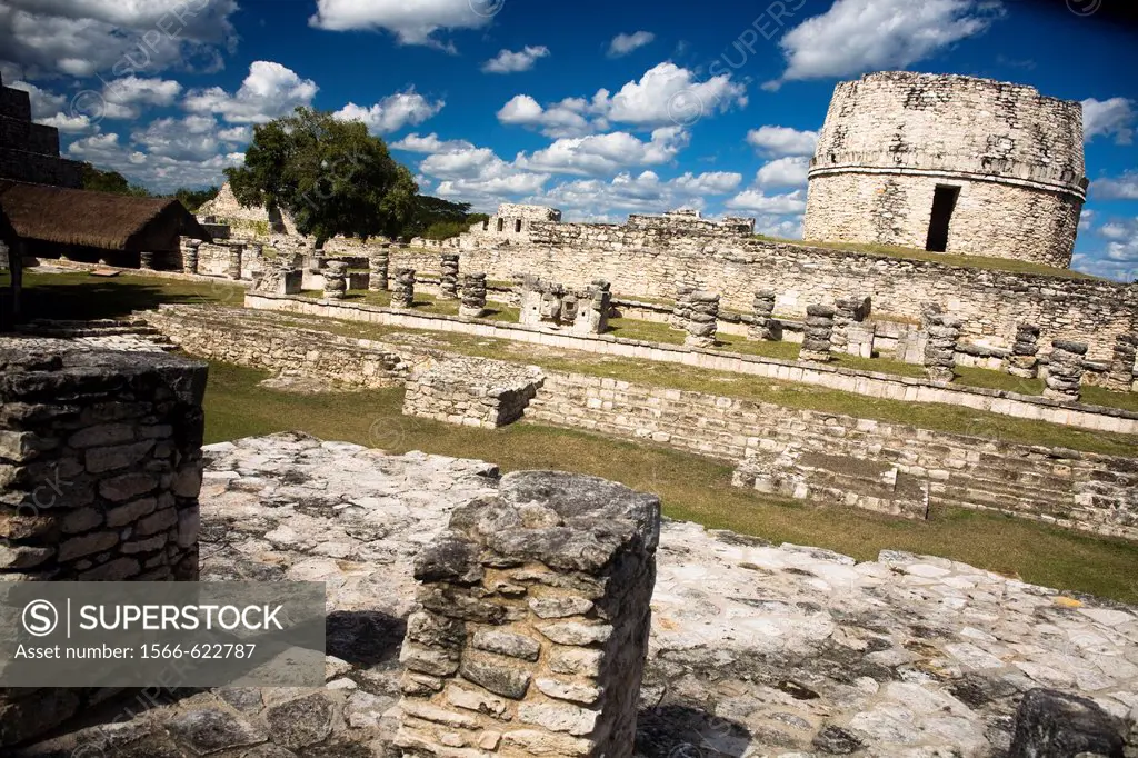 Archaeological site Mayapán, Yucatan, Mexico