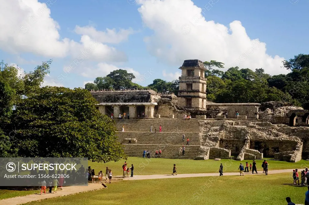 Clásico Tardío (600_900 d. C.)  el Palacio. Palenque. Chiapas. México.