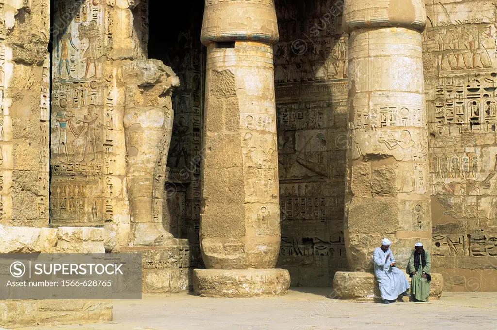 Temple of Ramesses III called Medinet Habu Temple, Thebes, Egypt, Africa