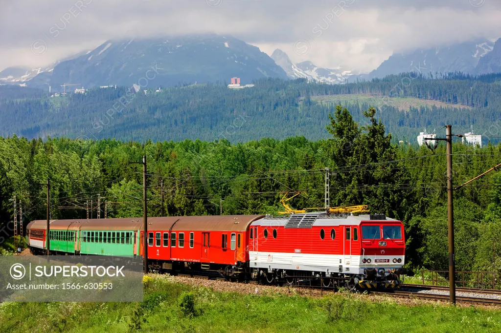 train in Vysoke Tatry, Slovakia