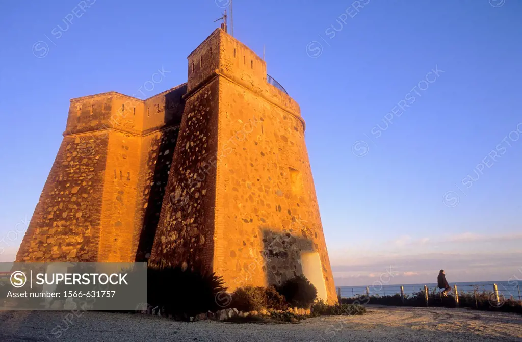 Watchtower, Villaricos, Cuevas de Almanzora, Almeria province, Andalucia, Spain.