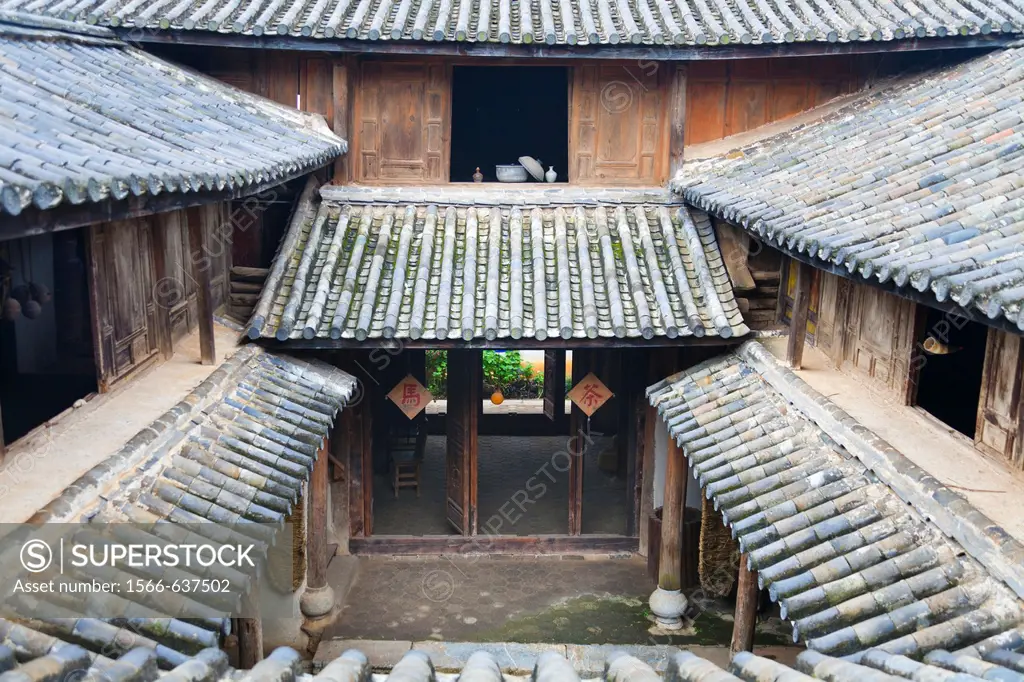 Rooftop, Yunnan Horse Caravan Cultural Museum, Yunnanyi, Yunnan Province, China