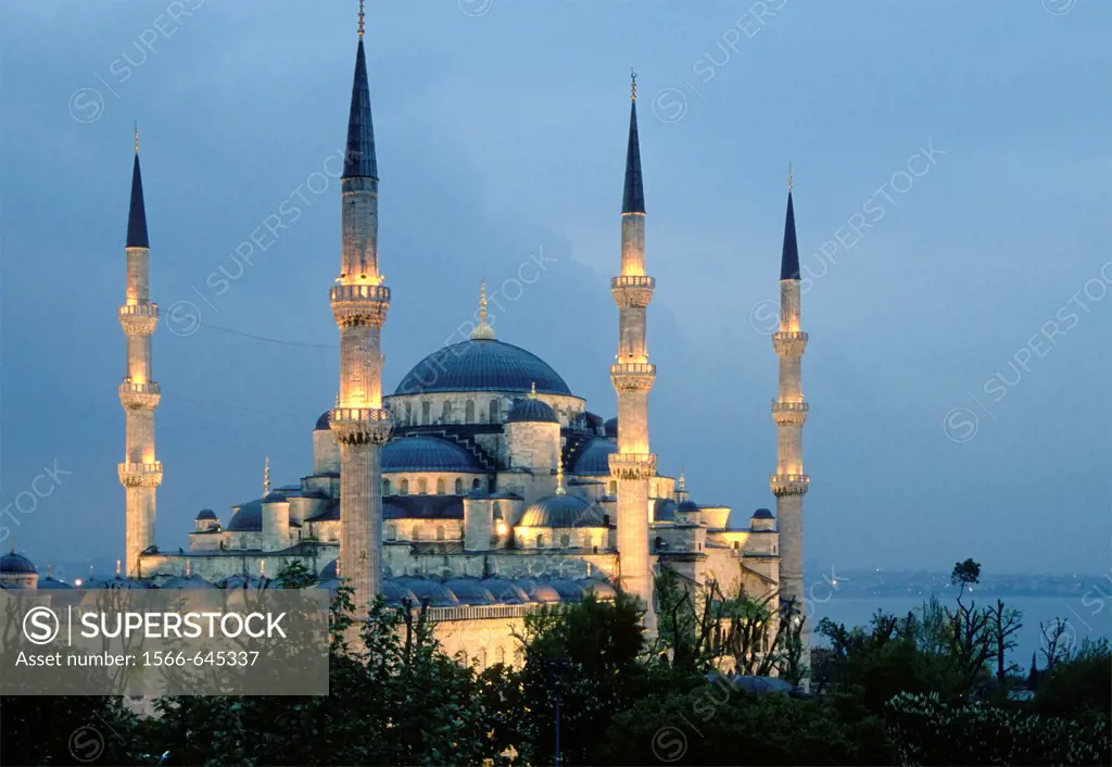 Turkey, Istanbul, Blue Mosque, Sultan Ahmet Camii,