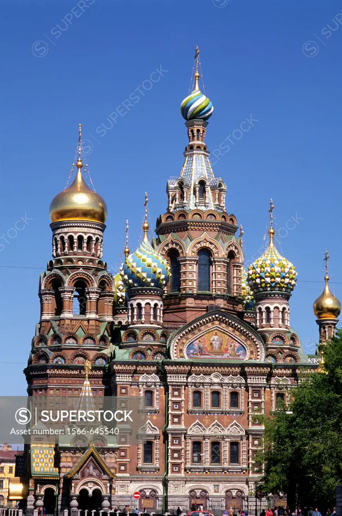 Russia, St Petersburg, Resurrection Church.
