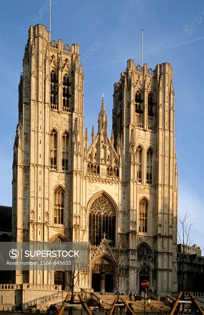 Belgium, Bruxelles, St Michel Cathedral.