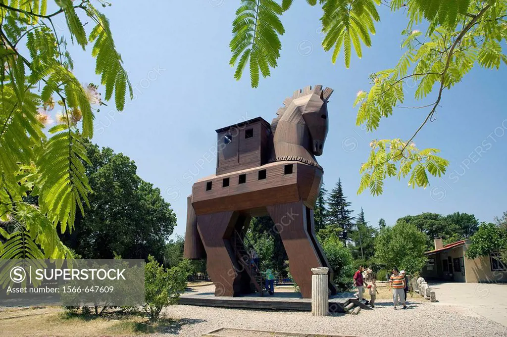Trojan Horse, ruins of ancient Troy, Turkey