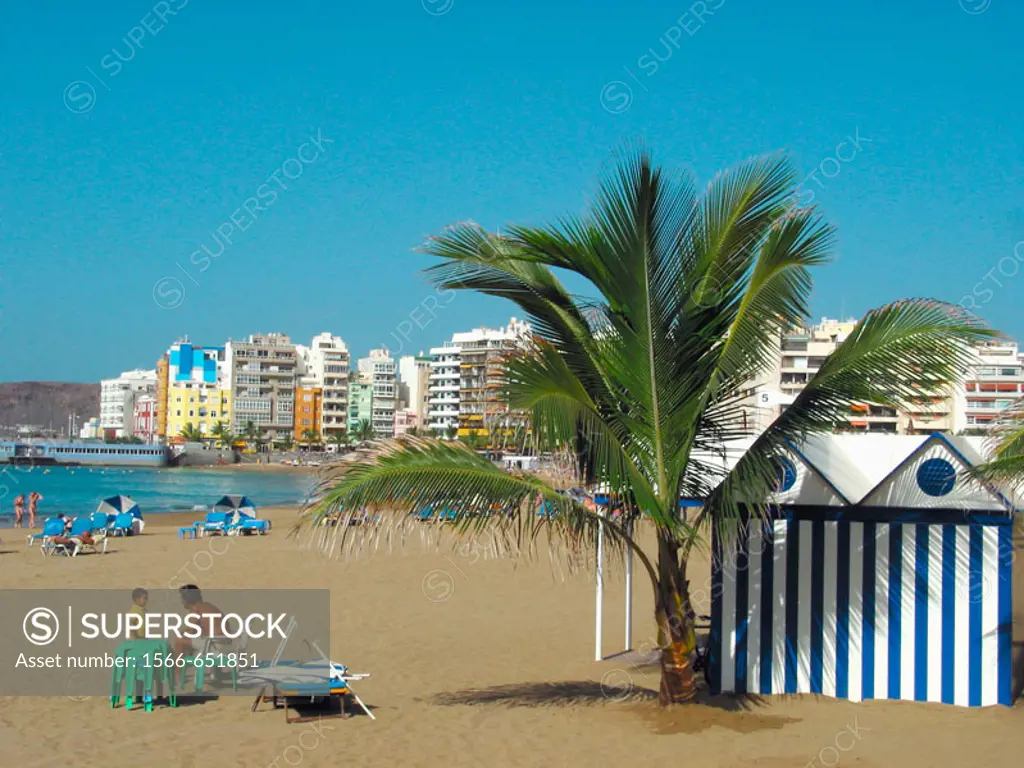 Playa de las Canteras, Las Palmas, Gran Canaria, Canary Islands, Spain