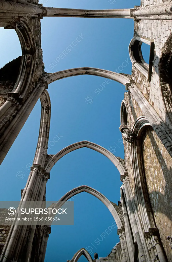 Church do Carmo ruins, Lisbon. Portugal