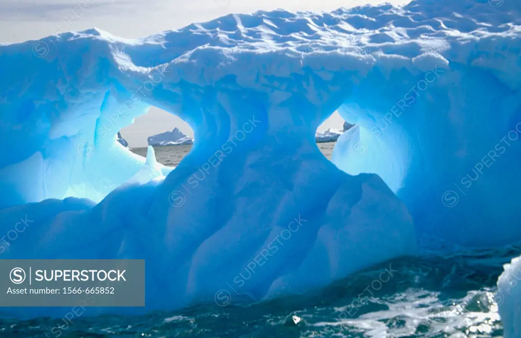 Fluted Iceberg. South Orkney Island,  Antarctica