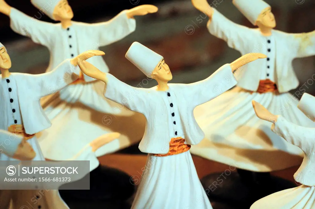Turkey, Istanbul, Shop Display, Whirling Dervish Souvenirs