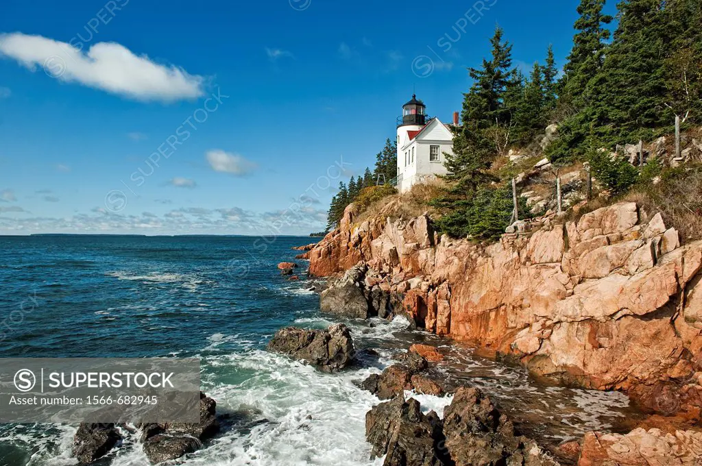 Bass Harbor Light, Bass Harbor, Acadia National Park, Maine, ME, USA