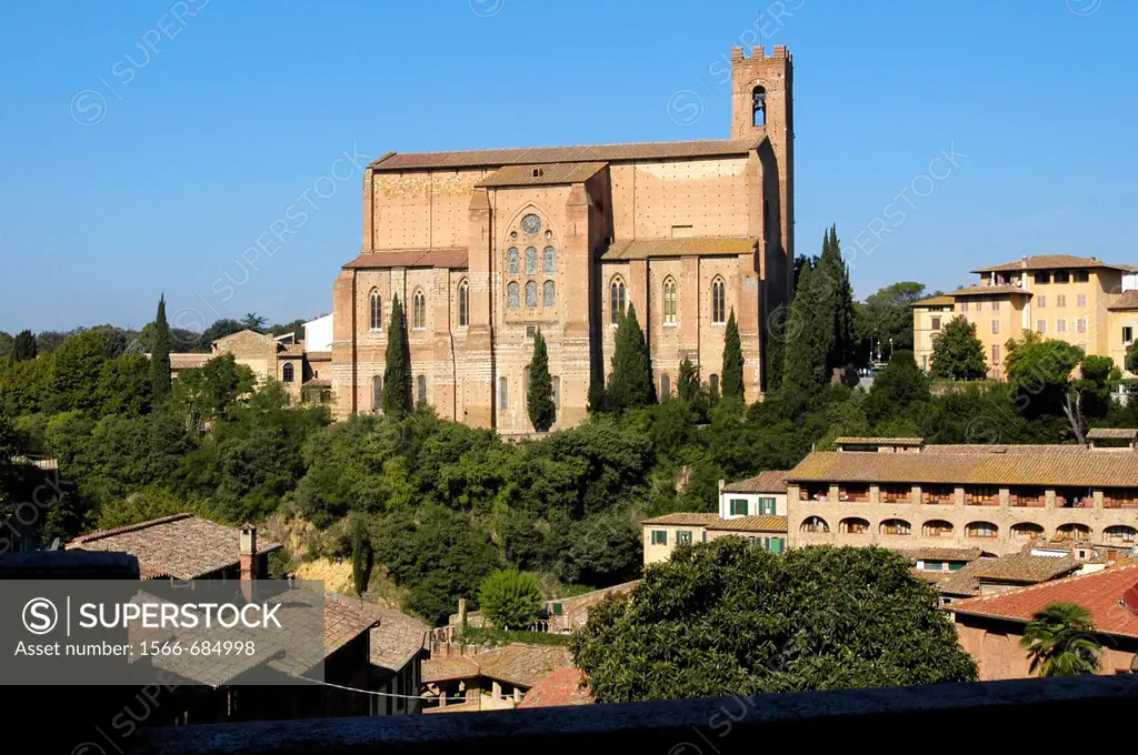 Basilica of San Domenico, Siena, Italy.