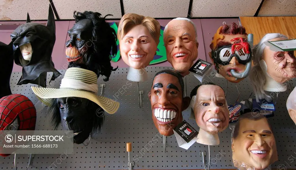 Máscaras de políticos Norteamericanos