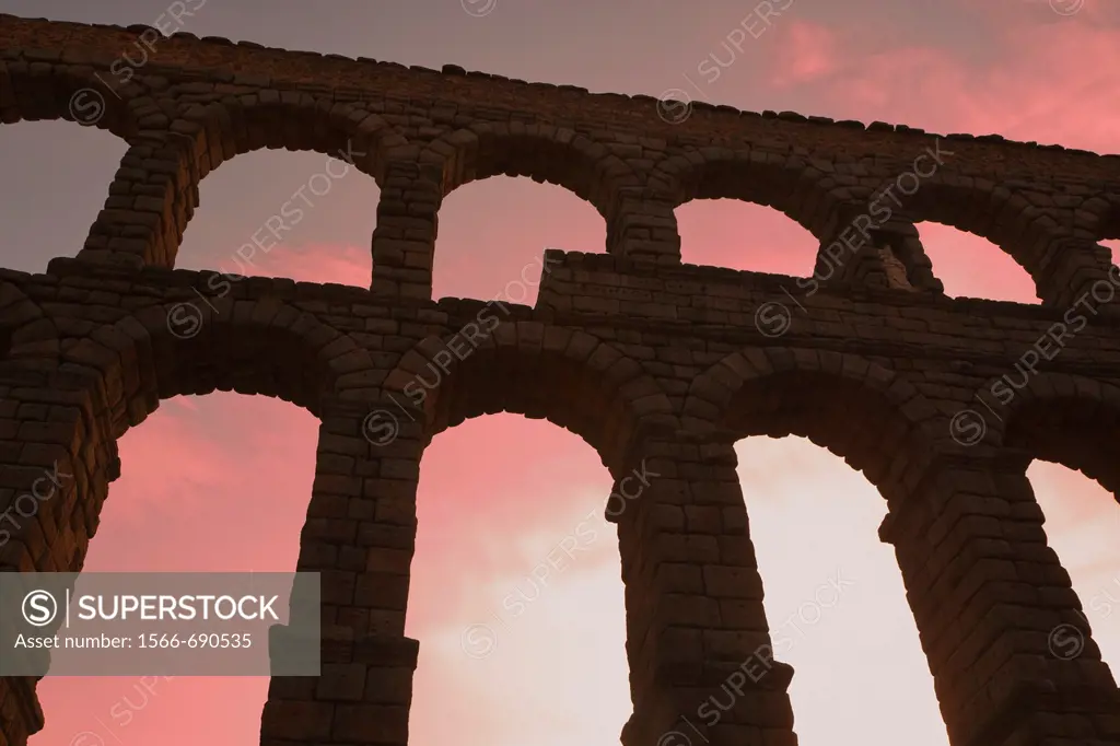 The Roman aqueduct, UNESCO World Heritage Site. Segovia, Spain.