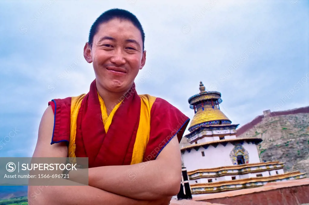 The Kumbum Stupa in Gyantse  Tibet´s largest  Pelkor Chode Monastery  Gyantse  Tibet  China.