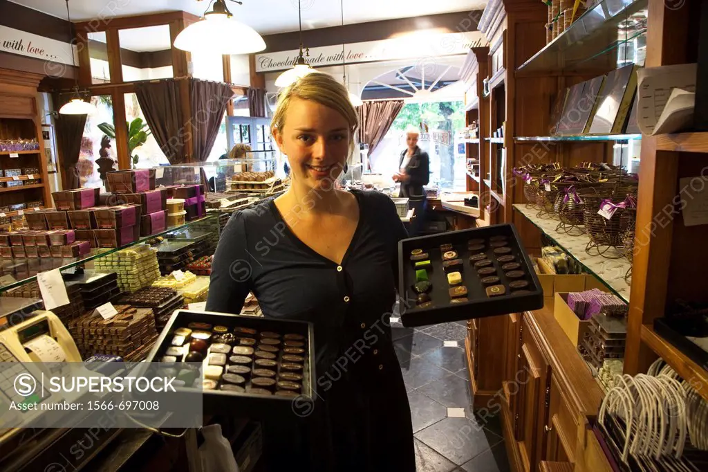´The Chocolate Line´, artisanal chocolate shop  Bruges, Brugge, Flanders,Belgium, UNESCO World Heritage Site.