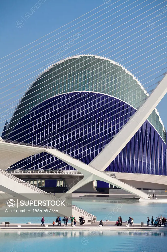 Agora building, City of Arts and Sciences built by Calatrava, Valencia, Comunidad Valenciana, Spain