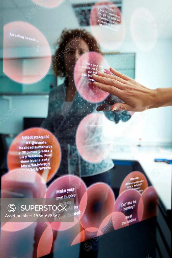 Interactive mirror that allows the person standing in front of it to see a simulated view of how the clothes they wish to buy would look when they wea...