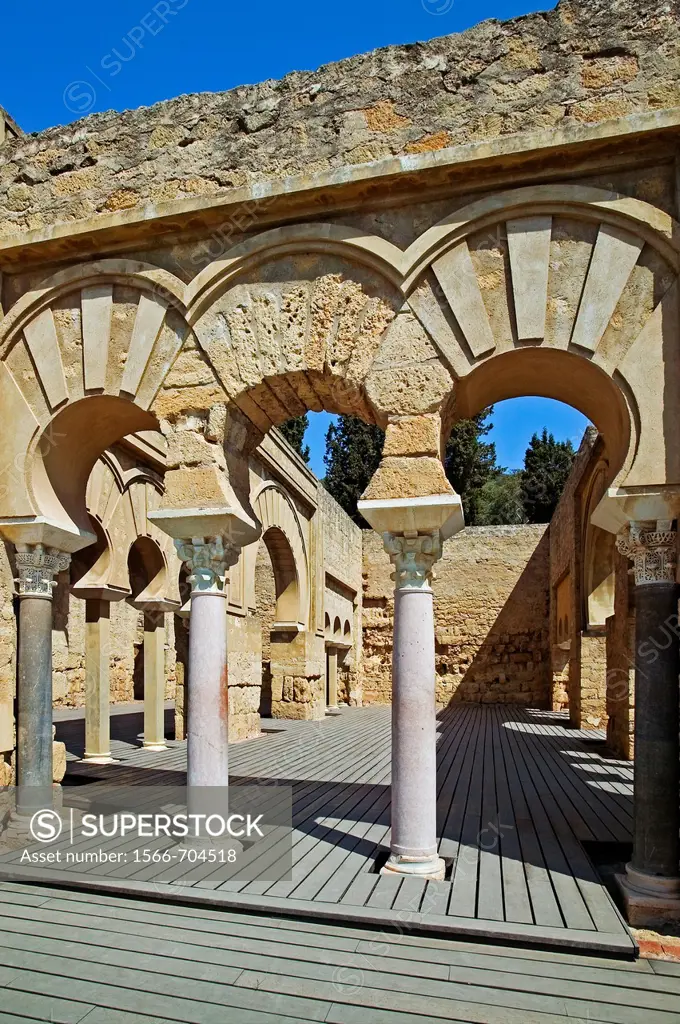 Ruins of Medina Azahara, palace built by caliph Abd al-Rahman III  Córdoba province, Andalusia, Spain