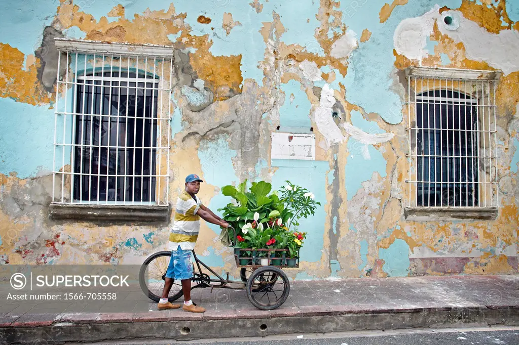 Street vendor, Santo Domingo, Dominican Republic, West Indies, Caribbean