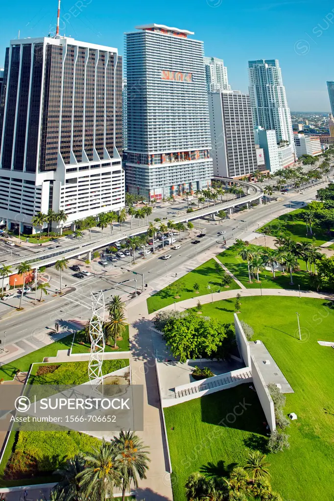 Downtown skyline, Miami, Florida, USA