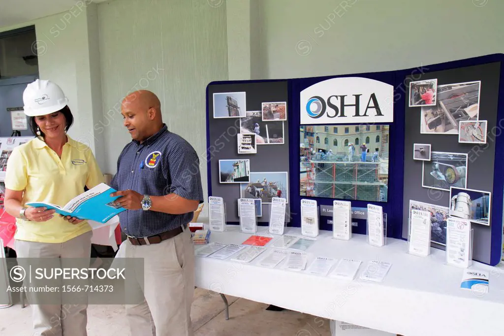 Florida, Hollywood, South Florida Safety Expo, US Department of Labor, Occupational Safety and Health Administration, exhibitor, Hispanic, man, woman,...