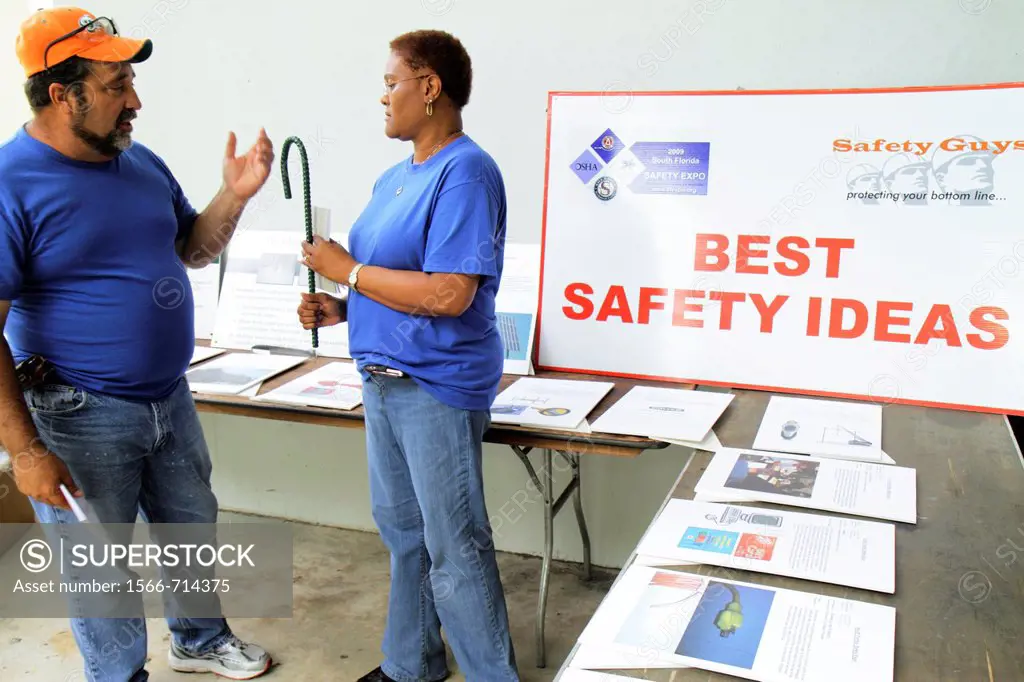 Florida, Hollywood, South Florida Safety Expo, US Department of Labor, Occupational Safety and Health Administration, exhibitor, Black, woman, Hispani...