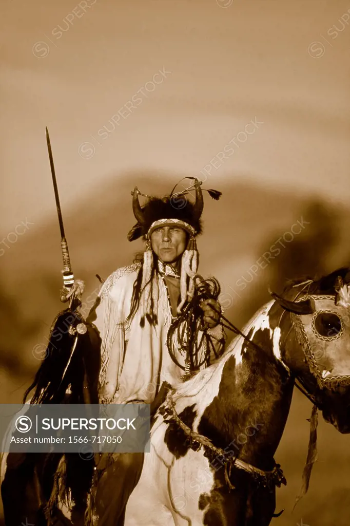 Native American Riding on Horseback Re-enactment Model Released