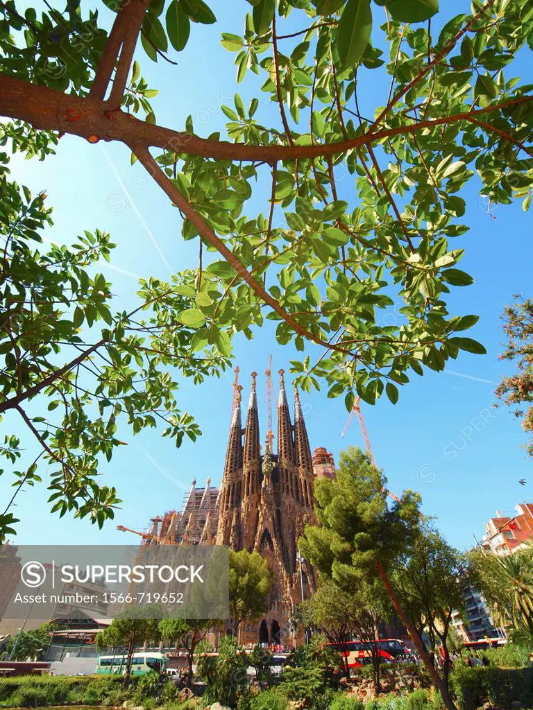 La Sagrada Familia by Gaudí. Barcelona. Catalunya. Spain