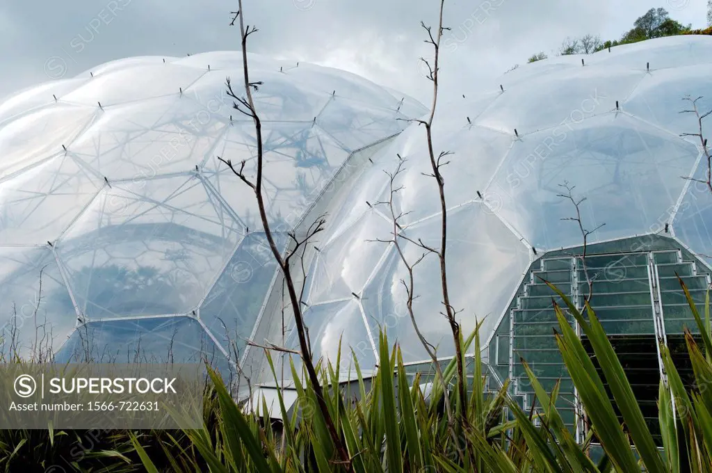 The Eden Project is a visitor attraction including the world´s largest greenhouse. Inside the artificial biomes are plants that are collected from all...