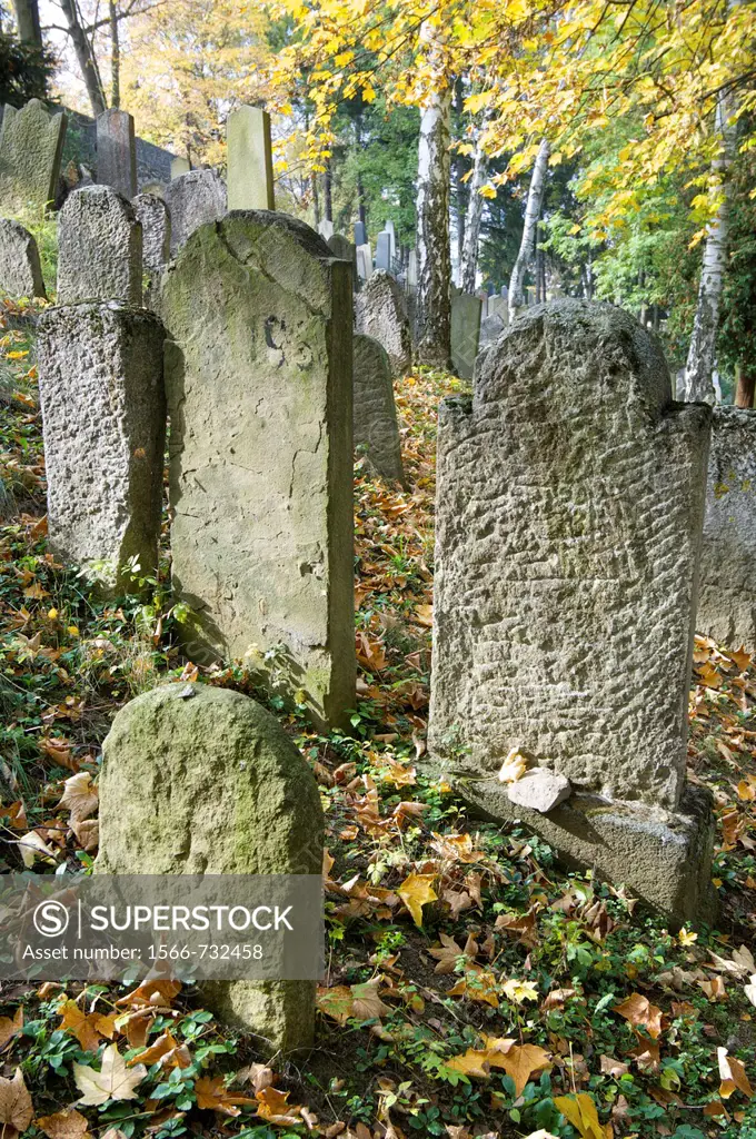 Jewish cemetery in Trebic, World Cultural and Natural Heritage of UNESCO, Moravia, Czech Republic