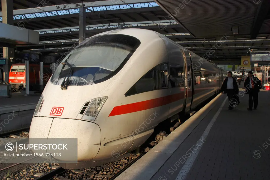 ICE high speed train at Munich Station