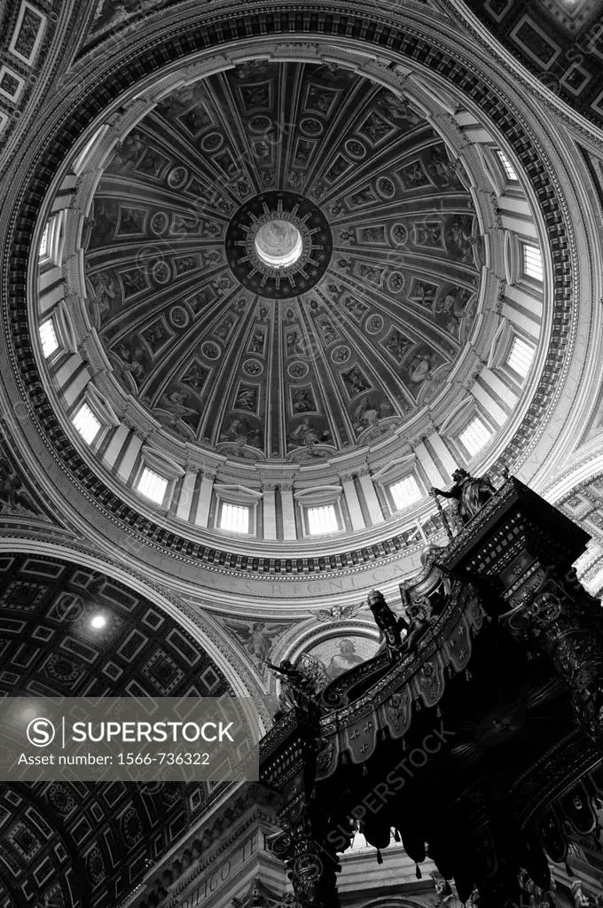 View in the Dome of Saint Peter´s Basilica