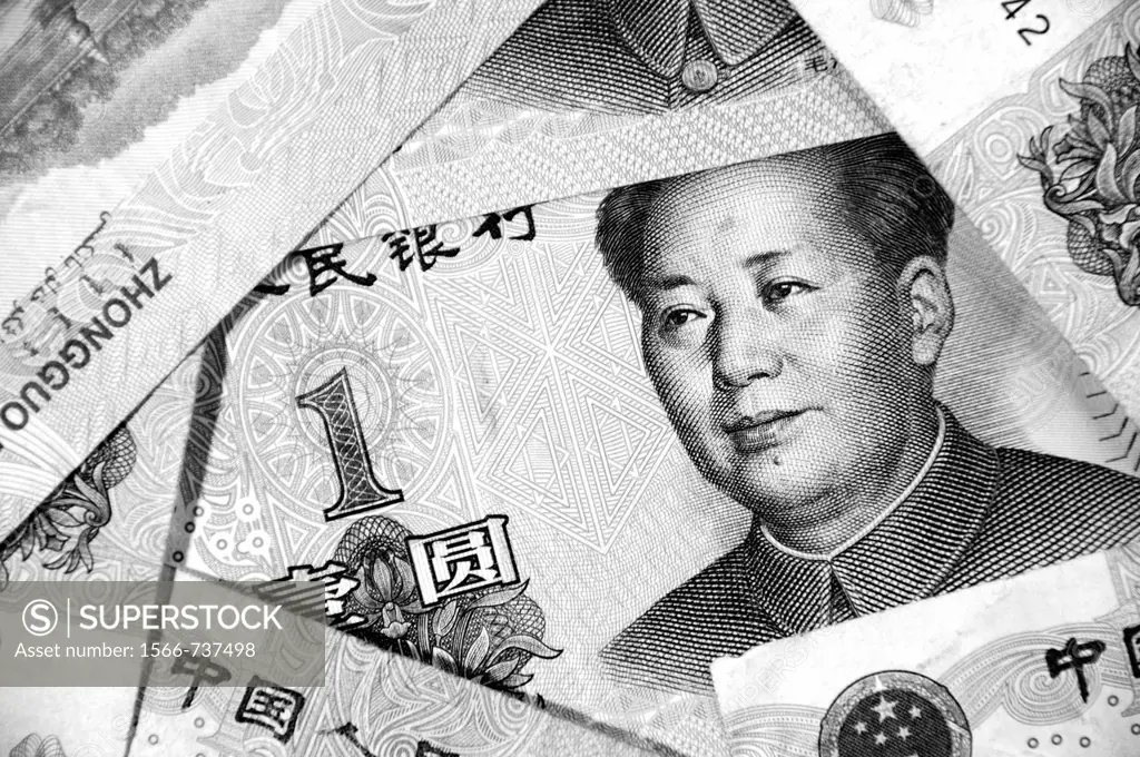 Picture of Mao Tse Tung on a one yuan banknote