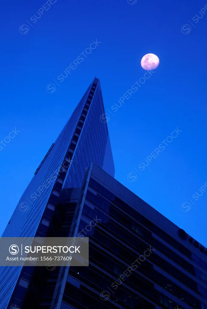 Bank of China Building/Bangkok on a moon night