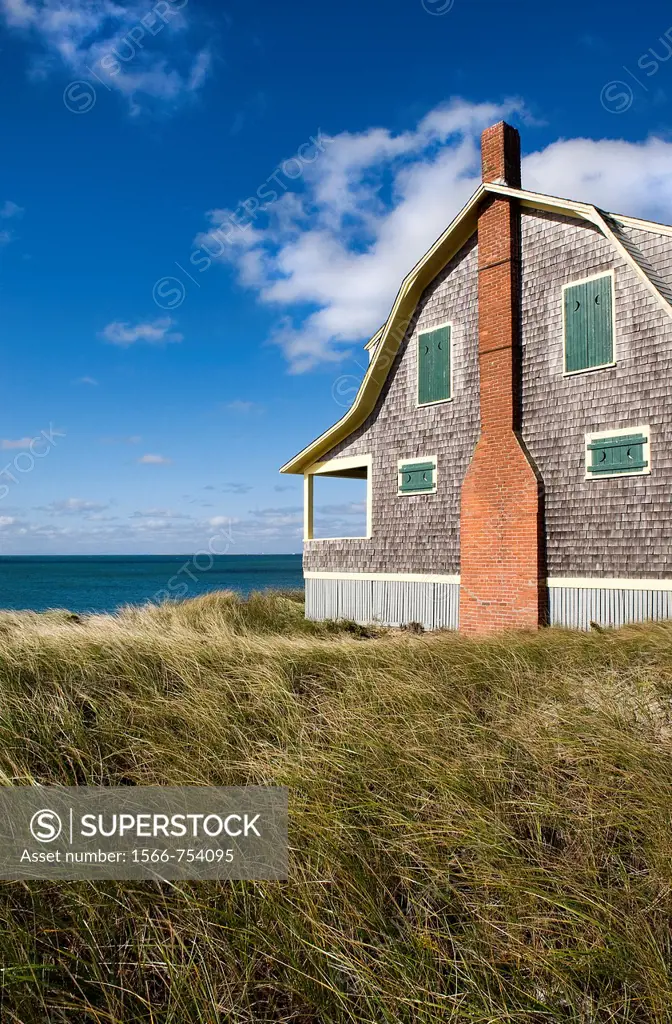 Waterfront beach cottage, Truro, Cape Cod, MA, Massachusetts, USA