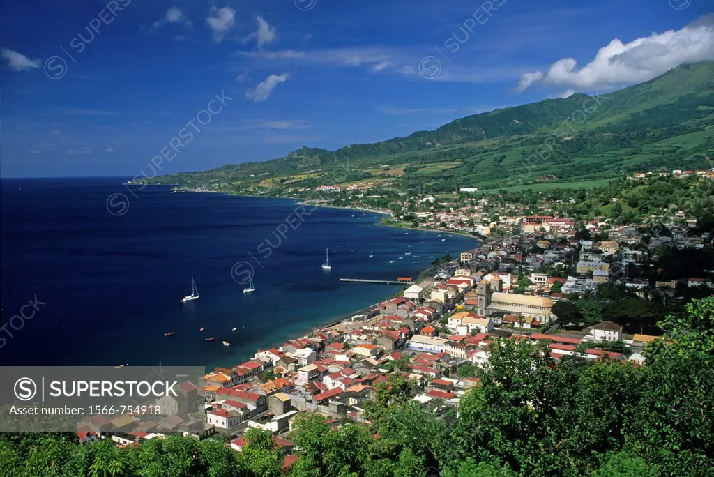 baie de Saint-Pierre,cote ouest Ile de la Martinique Departement et Region d´Outremer francais Archipel des Antilles Caraibes//bay of Saint-Pierre, we...
