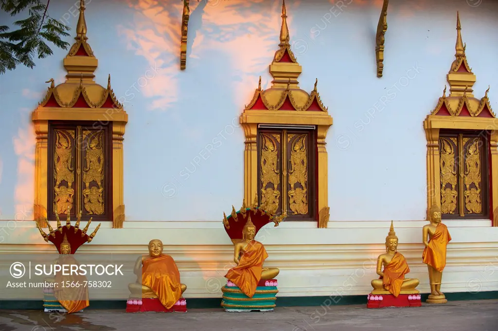 Laos, Vientiane city, Pha That Luang stupa