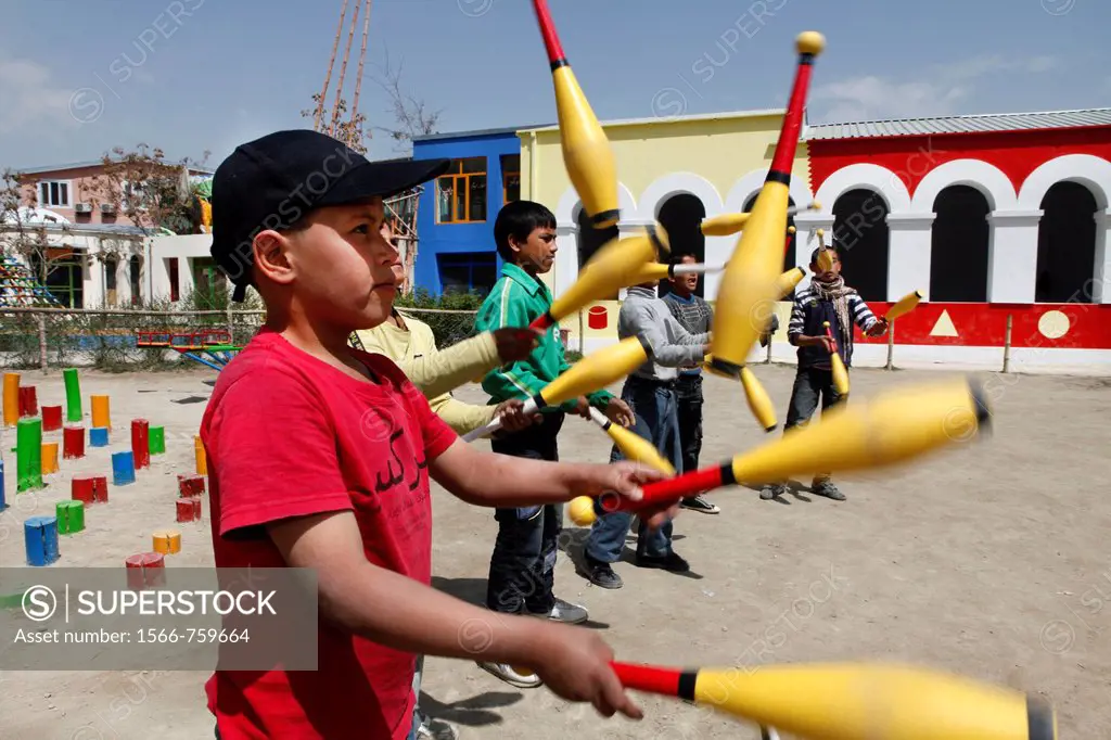 Afghan Mini Mobile Circus for children