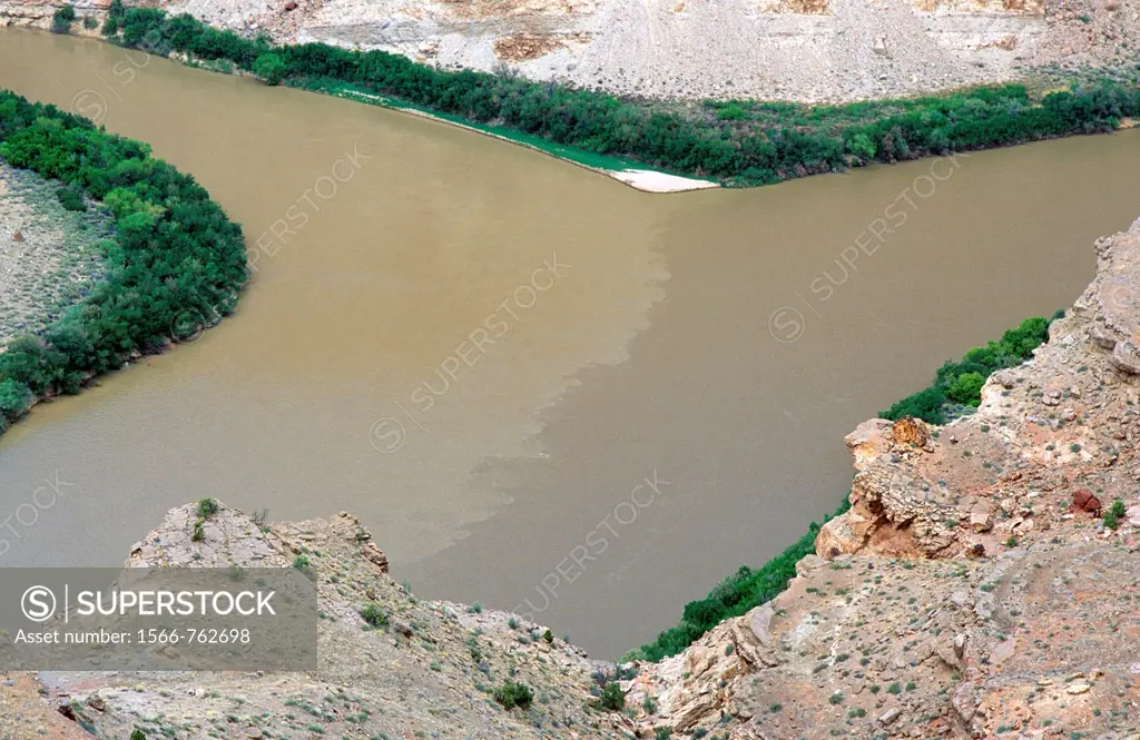 Confluence of the Green River Land the Colorado in Canyonlands National Park, Utah, USA